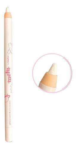 Lápiz de ojos Ruby Rose by Melu White Icecream Rr-2400-1, color gris