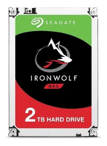 HD Seagate Ironwolf St2000vn004 de 2 TB, color plateado