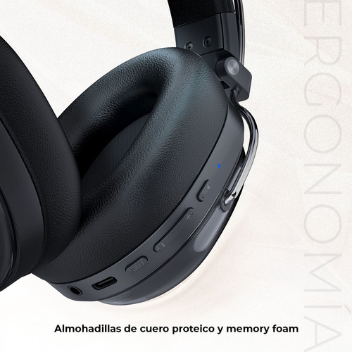 Audífonos Para Disp Inalámbricos Luxe Pure Hp730 Bt 5.4 Color Negro
