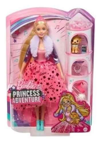 Imagem 2 de 8 de Boneca Barbie Princess Adventure Deluxe Loira Gml76 - Mattel