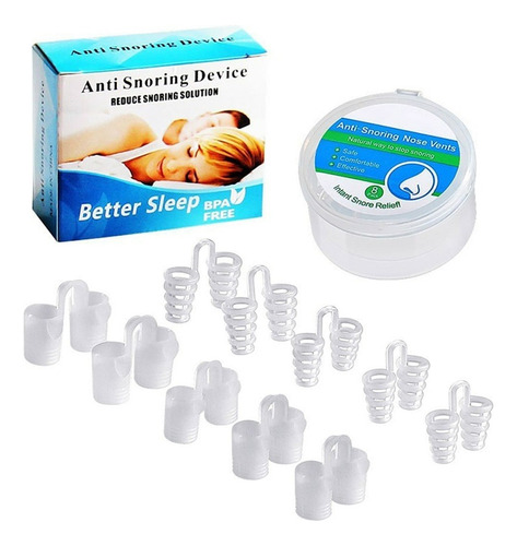 Dilatador Nasal Dispositivo Anti Ronquidos De Silicona 10pzs