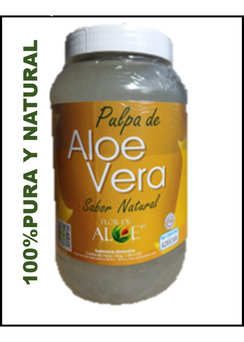 Pulpa Natural De Sábila 100% Aloe Vera Orgánica