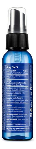 Desinfetante Para Mãos Dr. Bronner's Organic Spray Peppermin