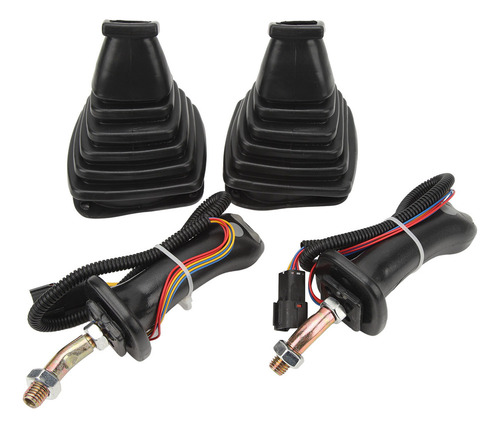 2 Mangos Tipo Joystick Para Excavadora Con 3 Botones Y Cubie