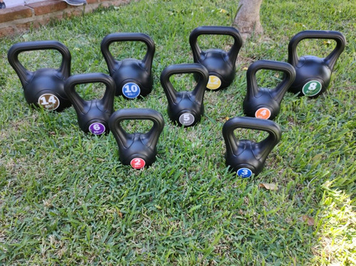 Pesas Rusas Kettlebell Plastica 6kg Fitness Deporte Funcional Functional