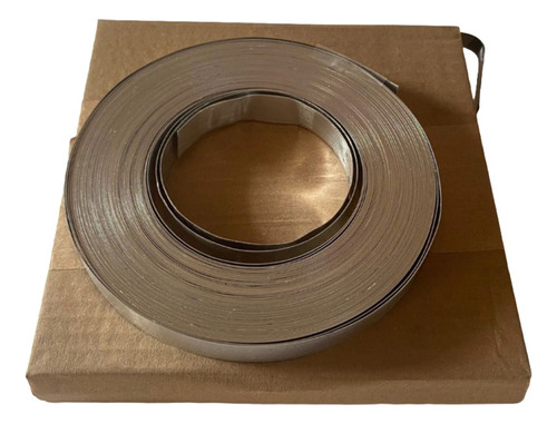 Fita De Aço Inox 19 X 30 Metros Kit 10 Rolos E 100 Selos