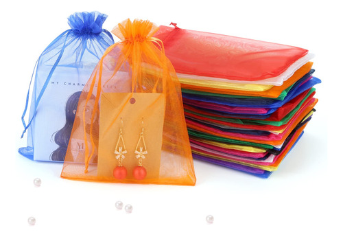 Bols0s De Cordón Angooni Bolsas De Regalo De Organza Con Cor