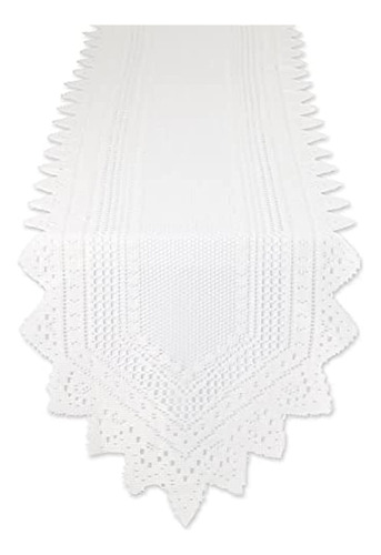 Colección De Mesa Dii Nordic Lace, Camino De Mesa, 14x72, Cr