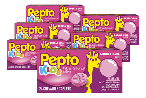 Pepto - Tabletas Masticables Para Ninos Para Acidez Estomaca