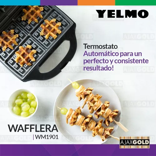 Waflera Electrica Antiadherente Wafles Teflon