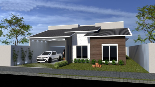 Imagem 2 de 5 de Planta De Casa 3 Quartos - Projeto Arquitetônico Completo