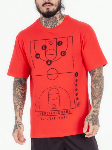 Camiseta Masculina Esporte Basquete 100% Algodão