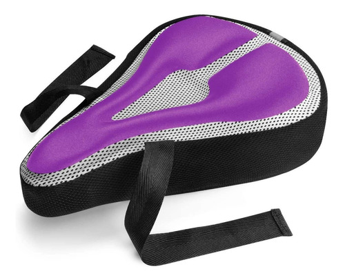 Funda Para Asiento De Bicicleta De Gel. Color Violeta.