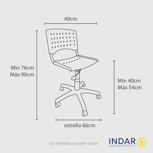 Imagen 3 de 9 de Silla Oficina Super Fuerte Pvc Garantia Envio Gratis Y Cuota