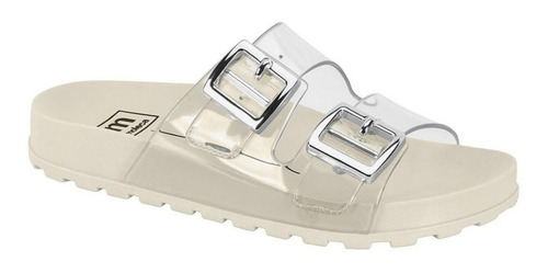 Imagem 1 de 4 de Birken Rasteira Chinelo Flat Moleca Com Fivelas.