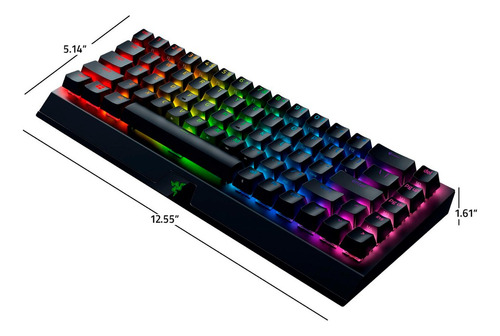 Teclado Razer Blackwidow V3 Mini Panthom Edition Sw Amarillo
