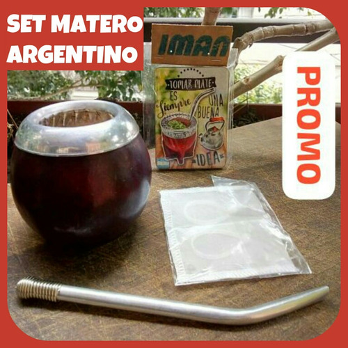 Set Matero!mate Calabaza Natural+bombilla Resorte+iman+filtr