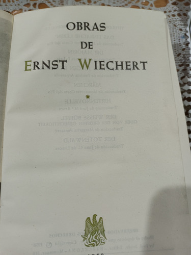 Obras De E. Wiechert