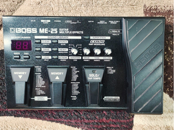 Pedaleira Boss Me-25 Para Guitarra Usada