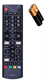 Controle Remoto Akb75675304 Tv LG Mez64454201