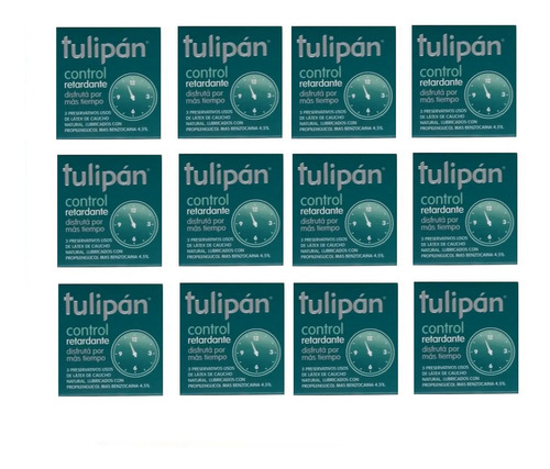 Tulipán Preservativos Control Retardante 12 Cajitas X 3