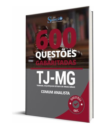 Caderno De Questões Tj Mg - Comum Aos Cargos De Analista