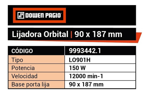 Imagen 2 de 6 de Dowen Pagio LO901H - Naranja - 230V - 50 Hz