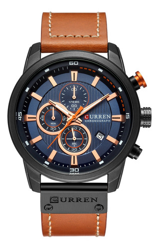 Curren M8291 Men Relógio De Pulso Pulseira De Couro Luxo