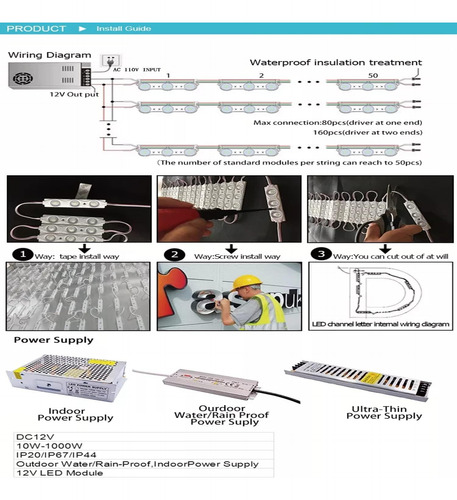 Módulo Led De Erudito, Luces De Reemplazo Para Inflables 573