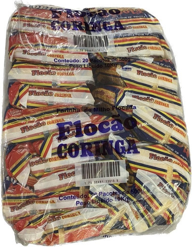 Flocão Coringa 500g Com Cuscuz De Milho Natural 20 Pacotes