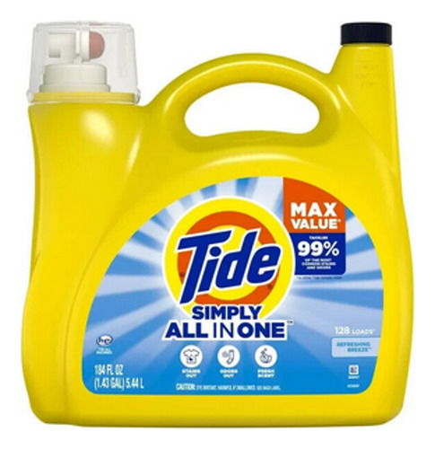 Detergente Liquido Tide Simply All In One 5.44 Litros Amyglo