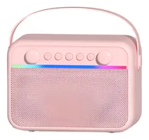 Comprar Parlante Karaoke Portatil Bluetooth 2 Microfonos Usb Aux Tf