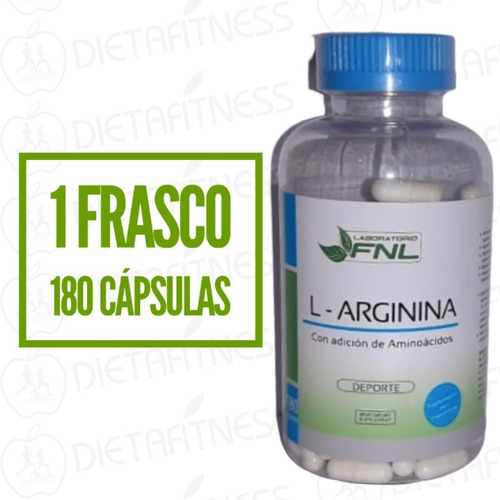 L-arginina Fnl 500 Mg 180caps Pre Entrenamiento Dietafitness