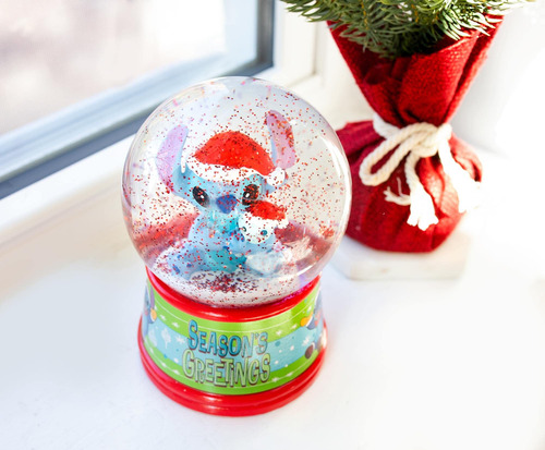 Snow Globe Disney Lilo & Stitch Season's Greetings Ligh-up
