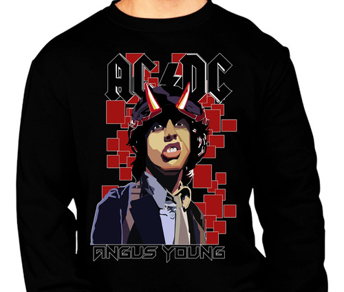 Acdc - Angus Young Rock - Manga Larga