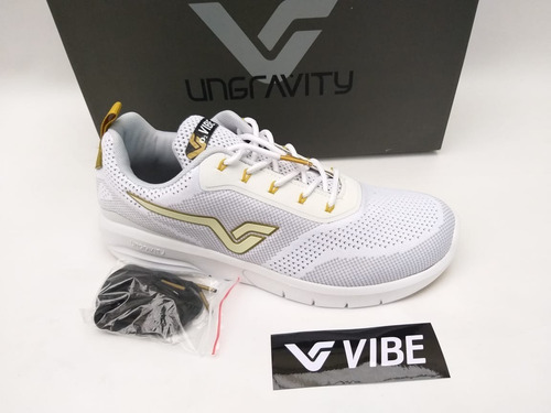 Tênis Vibe Shoes Prolific Branco Dourado Skate Promoção