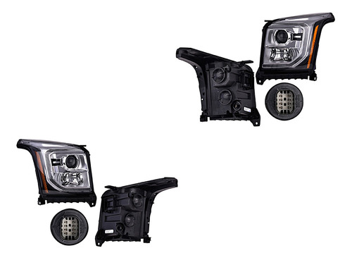 Set Faros Delanteros Depo Gmc Yukon 2015 - 2020