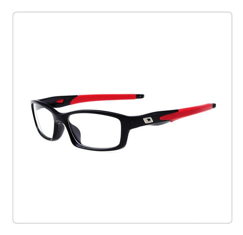 Marco Lentes Ópticos Sport Crosslink Matte Black Red 52mm