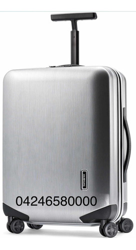 Maleta Samsonite Carry On Plateado Metálico