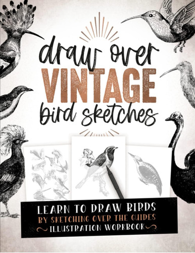 Libro: Draw Over Vintage Bird Sketches: Learn To Draw Birds 