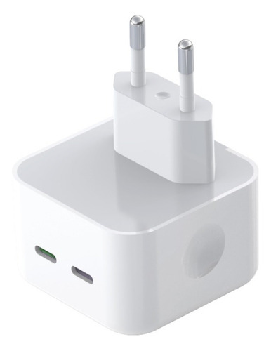 Carregador Rock 2x Usb-c - T58 35w Cor Branco