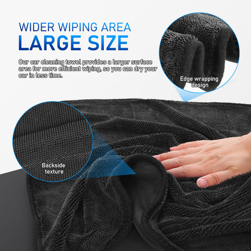 Toalla De Coche De Microfibra Altamente Absorbente Para Lava