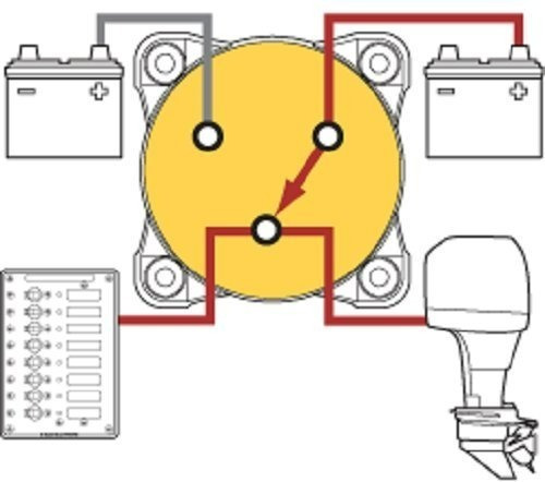 Master Switch Para Doble Bateria Auto Lancha