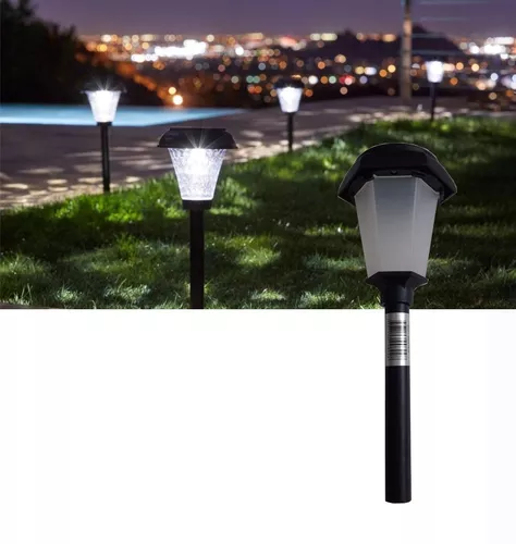 Estaca O Farol Solar Luz Led Para Jardin O Exterior Pack X3