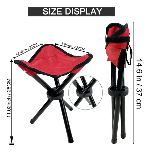 Cenbee Taburete Plegable De Camping Portátil, Silla De Pesca