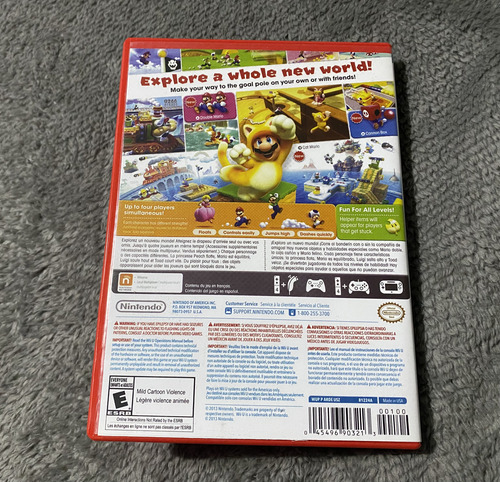 Caja Custom Super Mario 3d World Wii U (juego No Incluido)