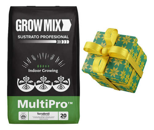 Sustrato Growmix Multipro 20lts Premium Con Regalo Sorpresa