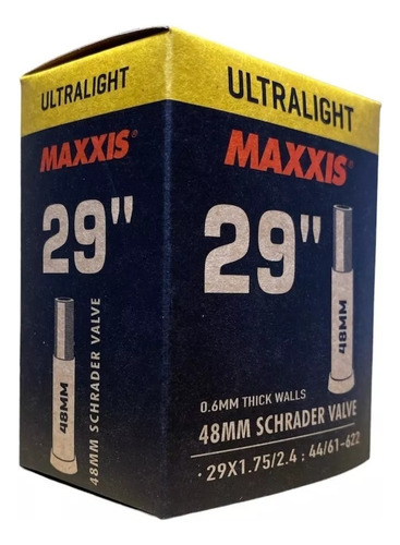 Cámara Maxxis Ultralight 29x1.75/2.4 Valvula Americana 48mm