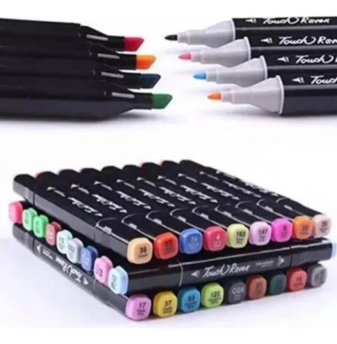 Marcadores Touch Doble Punta X 100 Con Base