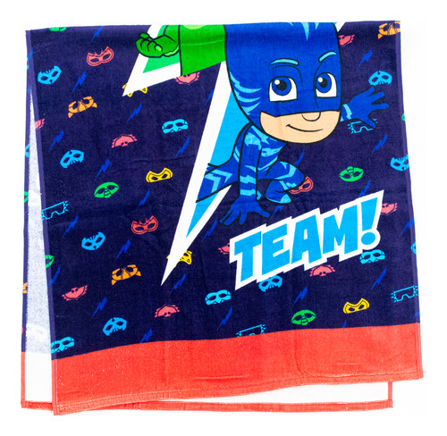 Toalla Oficial Pj Masks: Heroes En Pijamas, 100% De Algodón